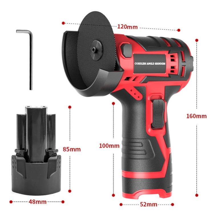 HILDA 12V 3 Inch Li-Ion Angle Grinder Home Cutting And Sanding Machine, US Plug, Model: Plastic Package With 1 Battery - free shipping - PMC TechLife - Order now!