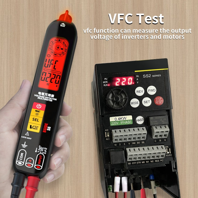 BSIDE S6 Smart Digital Multimeter Current Test Pen Capacitance Temperature Voltage Detector(Charging Model) - free shipping - PMC TechLife - Order now!