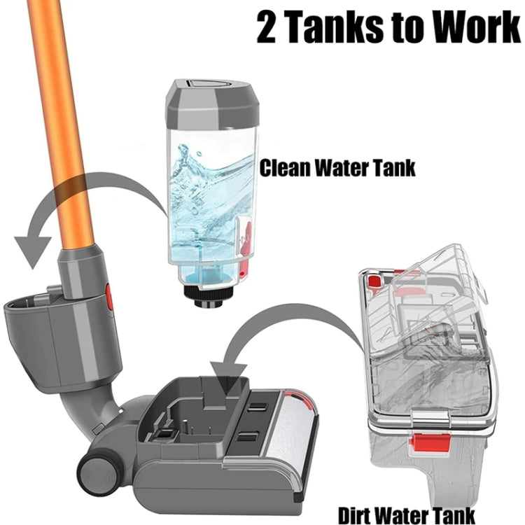 For Dyson V7 V8 V10 V11 V15 Vacuum Cleaner Electric Mop Head Floor Scrubber Head - For Dyson Accessories by PMC TechLife | Online Shopping South Africa | PMC TechLife | Buy Now Pay Later Mobicred