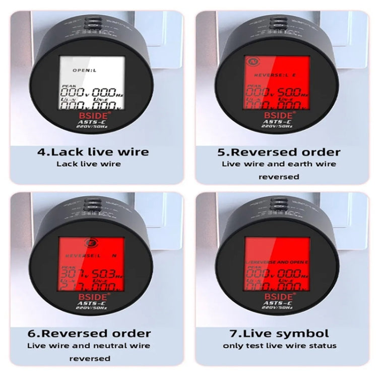 BSIDE ASTS Circuit Analyzer Plug Power Tester US Plug - free shipping - PMC TechLife - Order now!