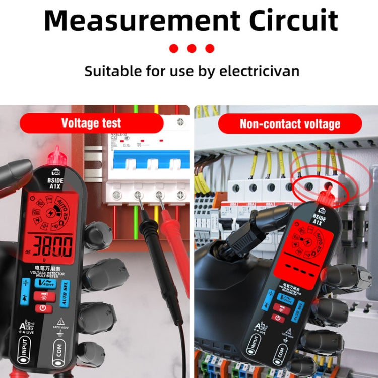 BSIDE A1X Charging Model Mini Digital Electric Pen Intelligent Automatic Merit Multimeter, Specification: Standard - Digital Multimeter by BSIDE | Online Shopping South Africa | PMC TechLife | Buy Now Pay Later Mobicred