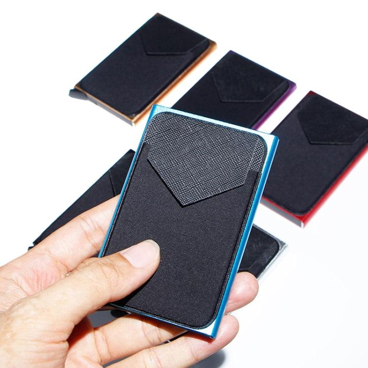 Pop Up Metal Card Holder with Lycra Cloth RFID Aluminum Alloy Credit Card Box(Black) - free shipping - PMC TechLife - Order now!