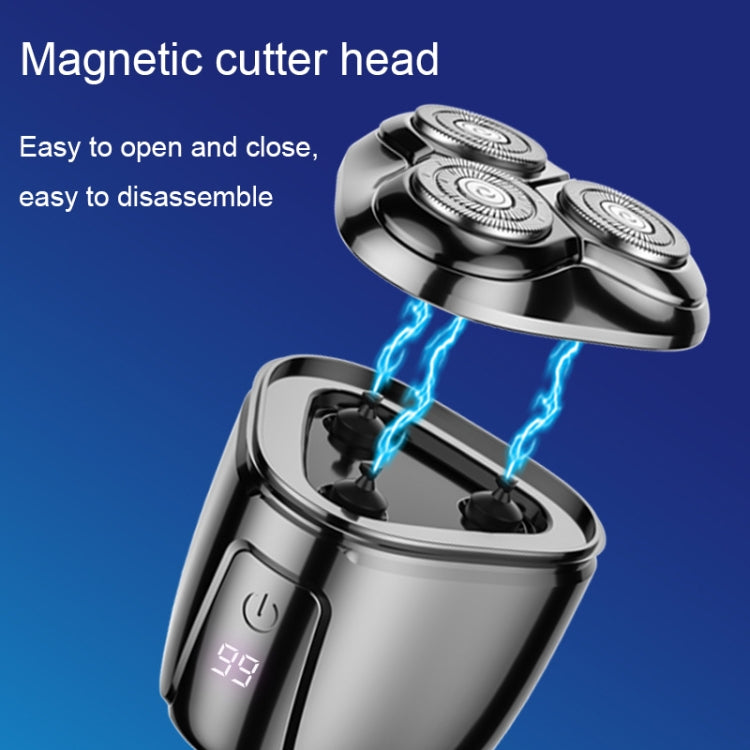 Mini Magnetic Head Shaver Smart LED Display Electric Shaver, Color: Orange - free shipping - PMC TechLife - Order now!