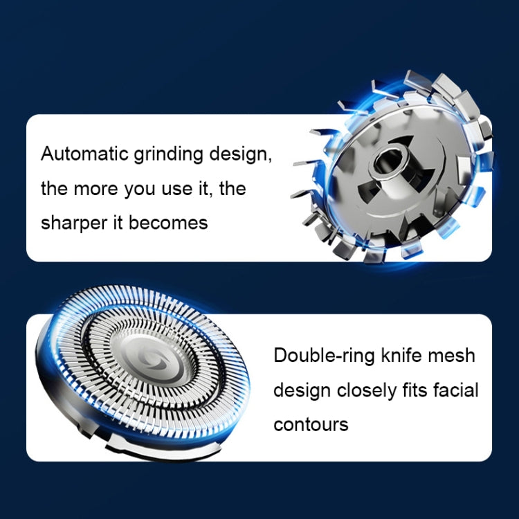 Mini Magnetic Head Shaver Smart LED Display Electric Shaver, Color: Orange - free shipping - PMC TechLife - Order now!