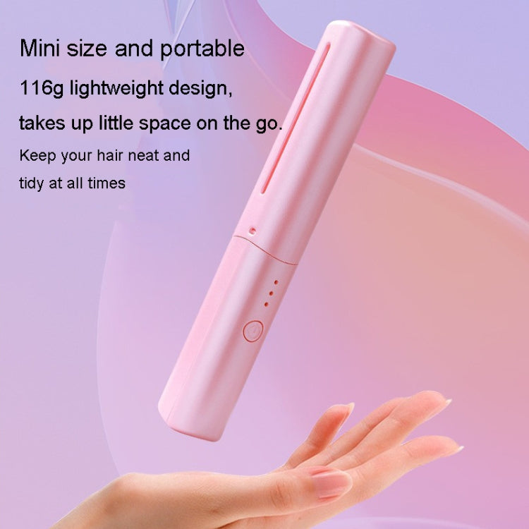 2 In 1 Portable USB Rechargeable Hair Curler Dual Usage Hair Straightening Comb(Purple) - free shipping - PMC TechLife - Order now!