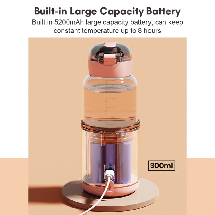 300ml Wireless Instant Water Warmer Electric Kettle for Baby Formula With 5200 mAh Battery Capacity(Pink) - free shipping - PMC TechLife - Order now!