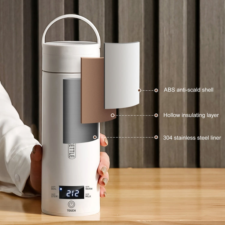 300W 500ml Electric Heating Water Cup Smart Boiling Kettle Temperature Control Kettle, Spec: SUS304 US Plug - free shipping - PMC TechLife - Order now!