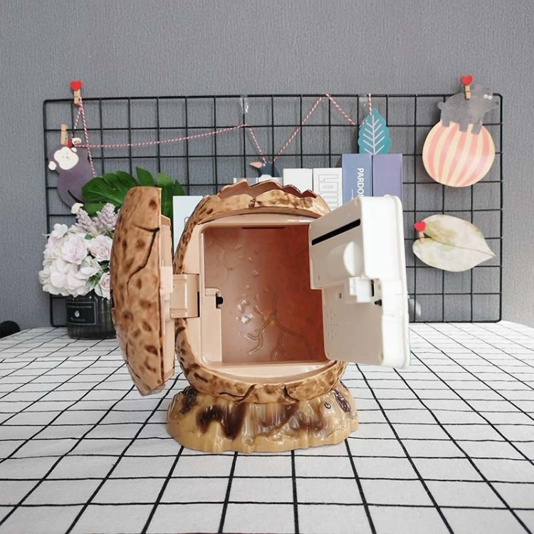 16.6 x 15.8 x 26cm Fingerprint Dinosaur Egg Password Money Bank Kids Toys Gifts Tyrannosaurus Rex Savings Jar(Brown) - Piggy Banks by PMC TechLife | Online Shopping South Africa | PMC TechLife | Buy Now Pay Later Mobicred