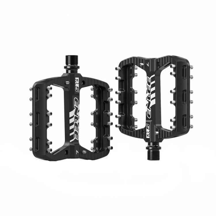 ENLEE R5 1pair Mountain Bike Pedals Bicycle Cycling Wider Non-Slip Footrest Bearing(Black) - Pedals by ENLEE | Online Shopping South Africa | PMC TechLife | Buy Now Pay Later Mobicred