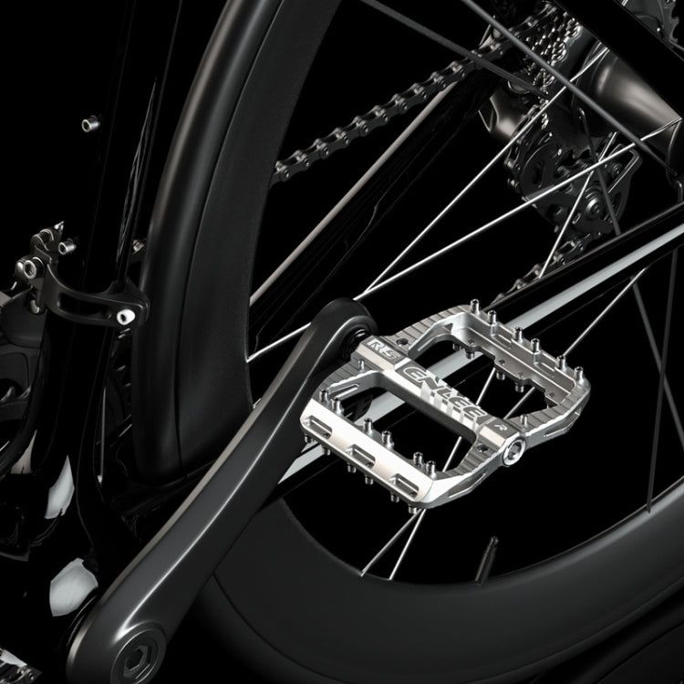 ENLEE R5 1pair Mountain Bike Pedals Bicycle Cycling Wider Non-Slip Footrest Bearing(Red) - free shipping - PMC TechLife - Order now!