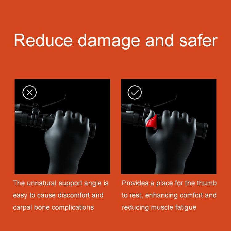 ENLEE S-10 1pair Mountain Bike Universal Cowl Grips Bicycle Grip Accessories Cycling Gear(Red) - Bicycle Grips by ENLEE | Online Shopping South Africa | PMC TechLife | Buy Now Pay Later Mobicred