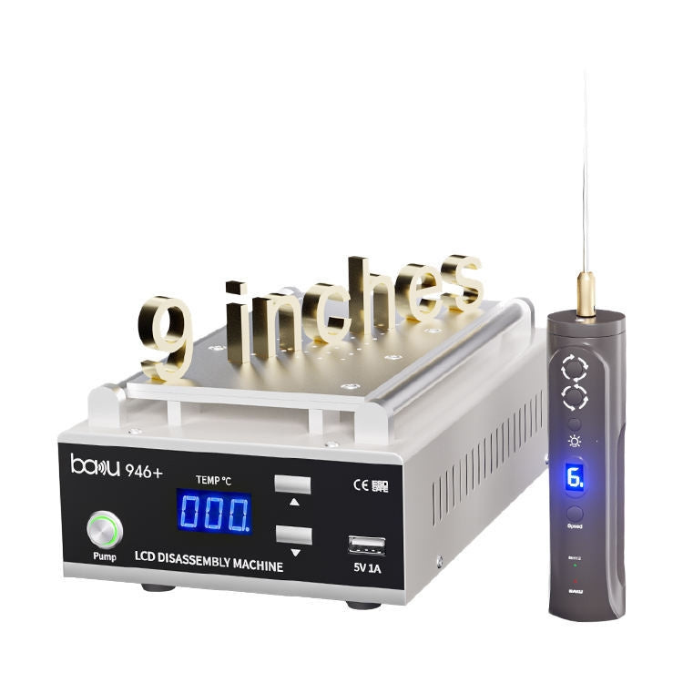 Baku BA-946+ 9 Inch 450W Phone Screen Separator With Electronic Glue Remove 220V EU Plug - free shipping - PMC TechLife - Order now!