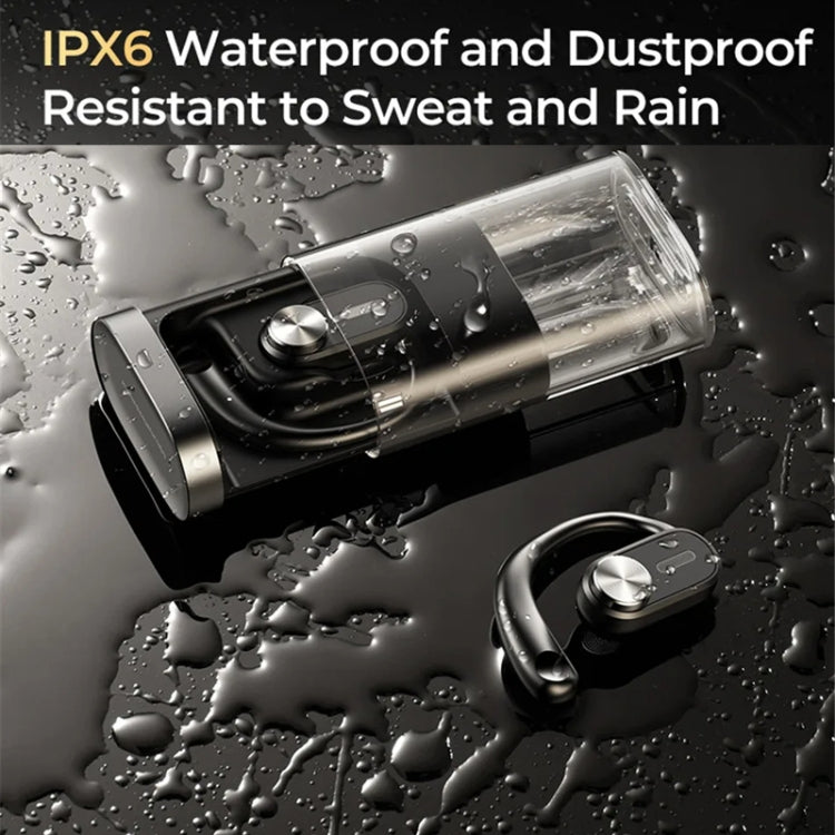 REMAX OpenBuds P3 Metal Open-Ear OWS Wireless Bluetooth Earphone(Black) - Bluetooth Earphone by REMAX | Online Shopping South Africa | PMC TechLife | Buy Now Pay Later Mobicred