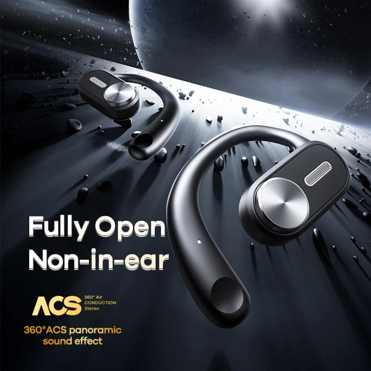 REMAX OpenBuds P3 Metal Open-Ear OWS Wireless Bluetooth Earphone(Black) - Bluetooth Earphone by REMAX | Online Shopping South Africa | PMC TechLife | Buy Now Pay Later Mobicred