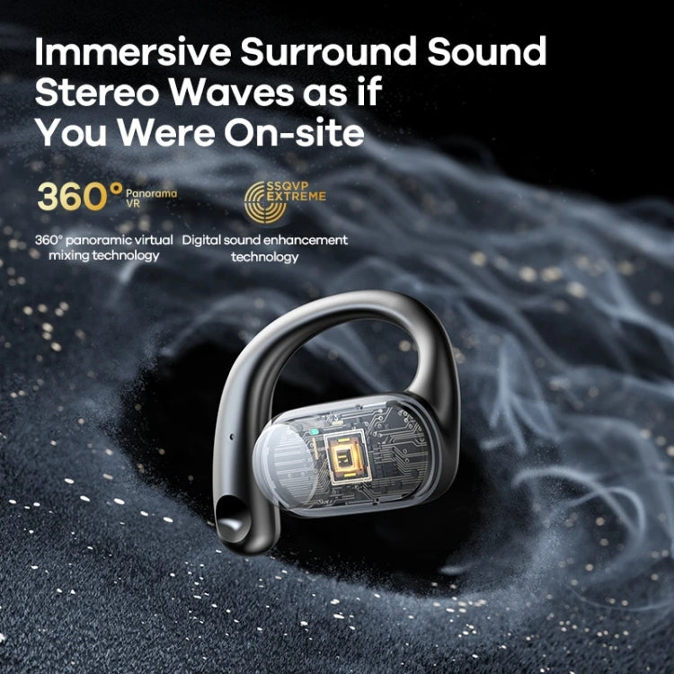 REMAX OpenBuds P3 Metal Open-Ear OWS Wireless Bluetooth Earphone(Black) - Bluetooth Earphone by REMAX | Online Shopping South Africa | PMC TechLife | Buy Now Pay Later Mobicred