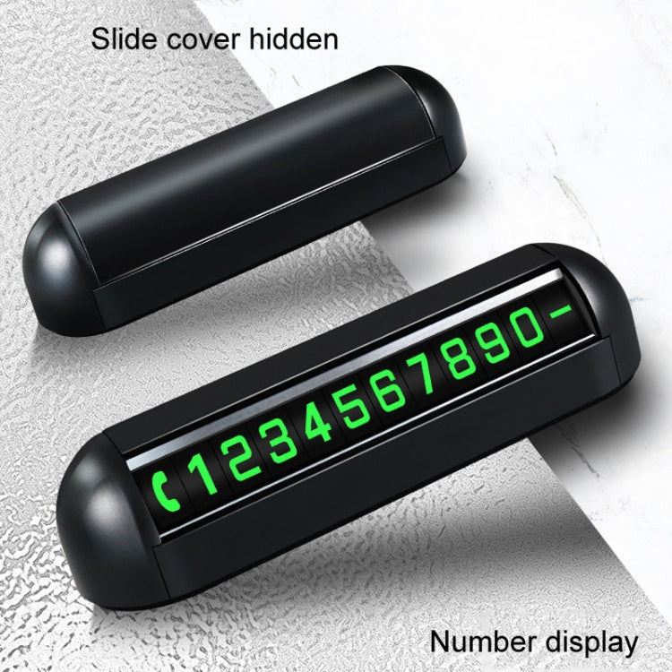Automobile Temporary Parking License Plate Move Car Phone Number Cards(Black) - Parking Card by PMC TechLife | Online Shopping South Africa | PMC TechLife