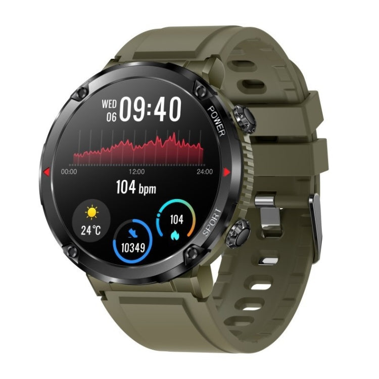 T30 1.6-inch Outdoor Sports Waterproof Smart Music Bluetooth Call Watch, Color: Dark Green - free shipping - PMC TechLife - Order now!