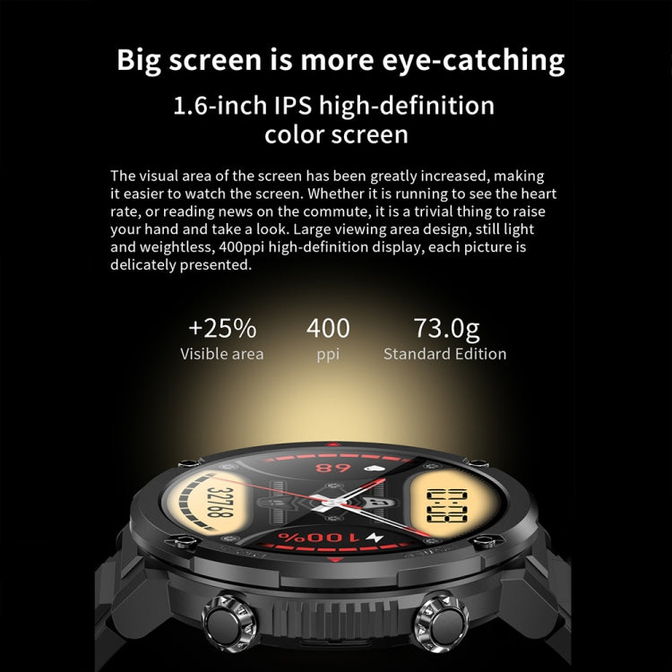T30 1.6-inch Outdoor Sports Waterproof Smart Music Bluetooth Call Watch, Color: Dark Green - free shipping - PMC TechLife - Order now!