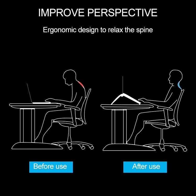 Tablet PC Laptop Desktop Bracket Cooling Triangle Bracket(Black) - Laptop Stand by PMC TechLife | Online Shopping South Africa | PMC TechLife