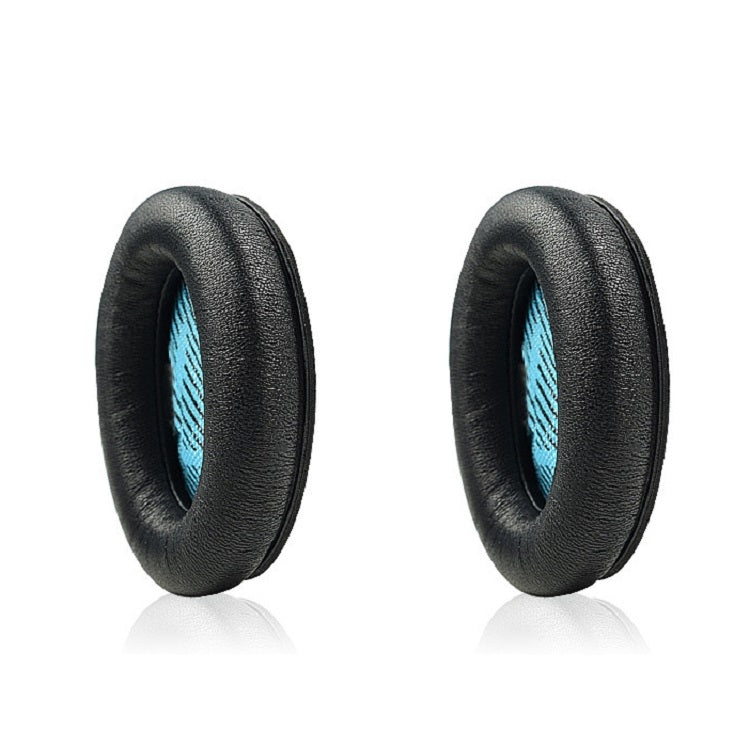 2 PCS For BOSE QC15 / QC25 / QC35 Lambskin Leather Earphone Cover Earmuffs(Black) - Earmuff & Pad by PMC TechLife | Online Shopping South Africa | PMC TechLife