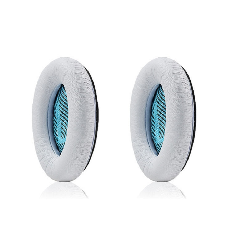 2 PCS For BOSE QC15 / QC25 / QC35 Lambskin Leather Earphone Cover Earmuffs(White) - Earmuff & Pad by PMC TechLife | Online Shopping South Africa | PMC TechLife