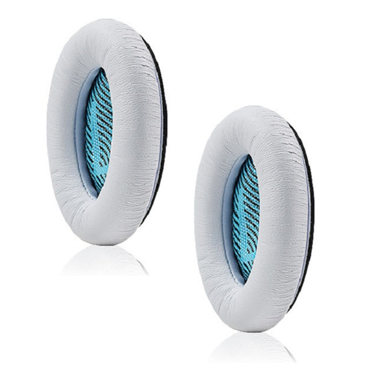 2 PCS For BOSE QC15 / QC25 / QC35 Lambskin Leather Earphone Cover Earmuffs(White) - Earmuff & Pad by PMC TechLife | Online Shopping South Africa | PMC TechLife