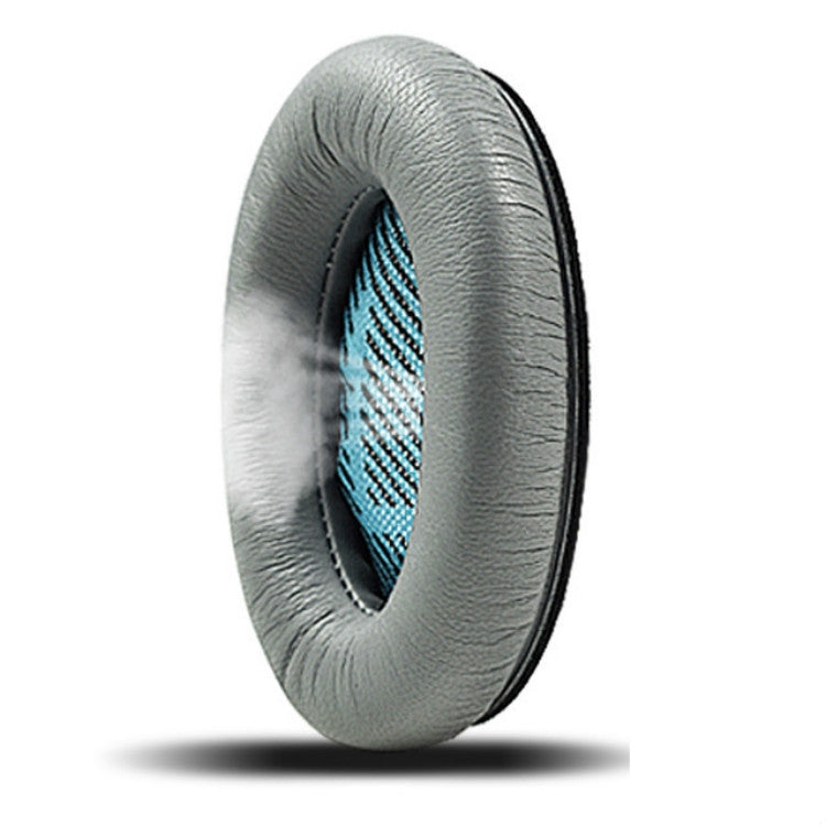 2 PCS For BOSE QC15 / QC25 / QC35 Lambskin Leather Earphone Cover Earmuffs(White) - Earmuff & Pad by PMC TechLife | Online Shopping South Africa | PMC TechLife