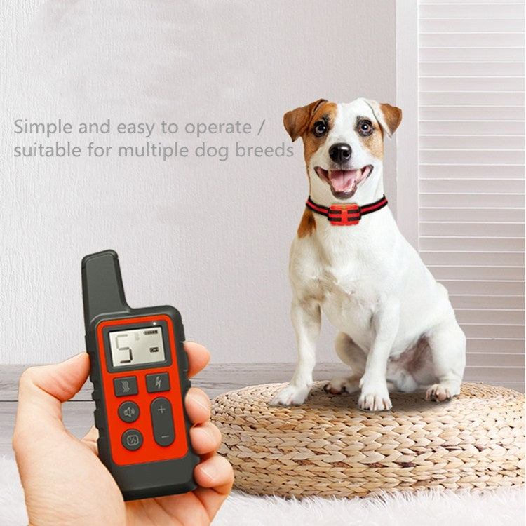 500m Dog Training Bark Stopper Remote Control Electric Shock Waterproof Electronic Collar(Orange) - Training Aids by PMC TechLife | Online Shopping South Africa | PMC TechLife | Buy Now Pay Later Mobicred