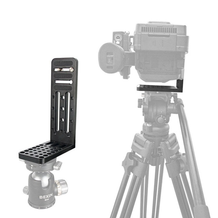 BEXIN L130C L-shaped Vertical Clapper Hydraulic Pan/tilt Tripod Quick Release Plate for DJI RONIN-S Gimbal - free shipping - PMC TechLife - Order now!