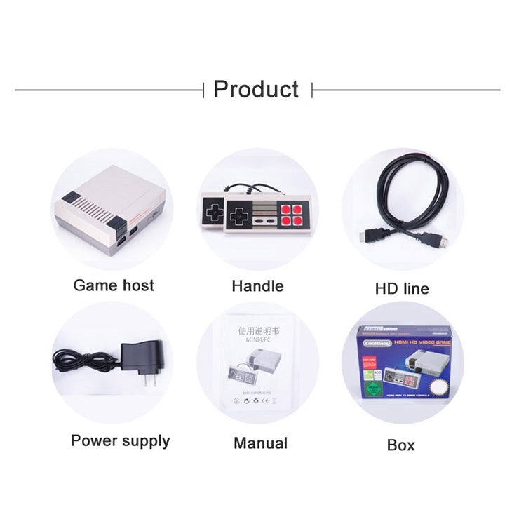 Retro Classic TV Mini HDMI HD Video Game Console, Built-in 600 Games - free shipping - PMC TechLife - Order now!