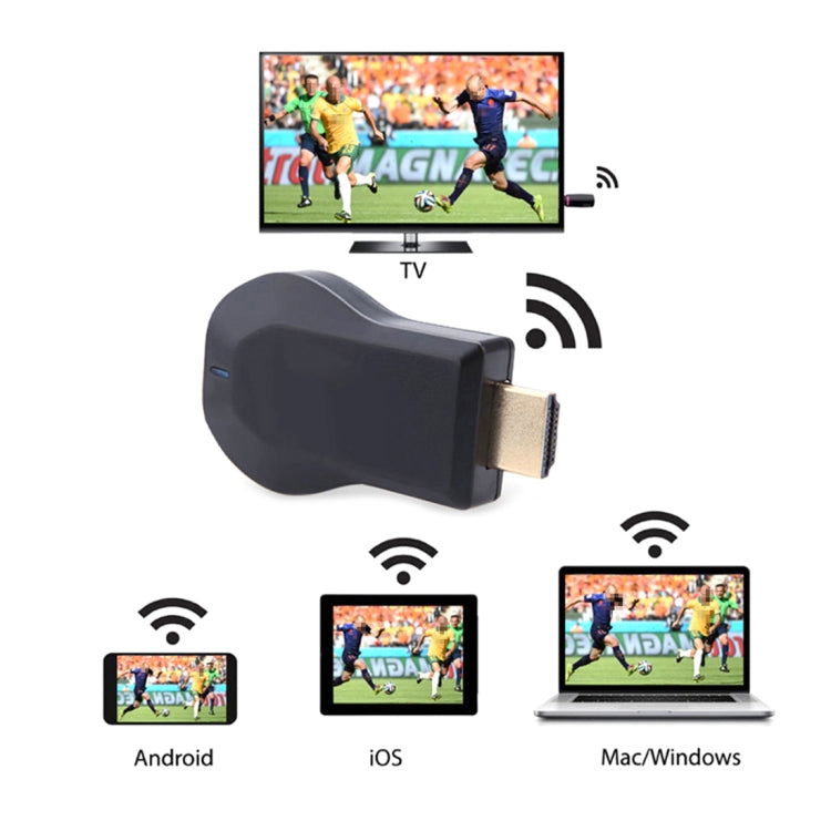 AnyCast M9 Plus Wireless WiFi Display Dongle Receiver Airplay Miracast DLNA 1080P HDMI TV Stick for iPhone, Samsung, and other Android Smartphones - Wireless Display Dongle by PMC TechLife | Online Shopping South Africa | PMC TechLife | Buy Now Pay Later Mobicred