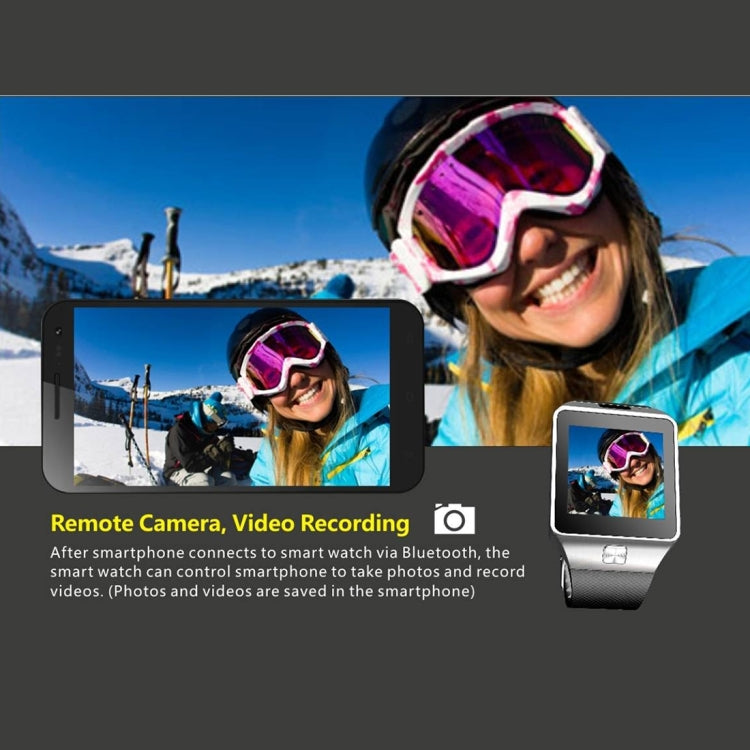 DZ09 1.56 inch Screen Bluetooth 3.0 Android 4.1 OS Above Smart Watch Phone with Bluetooth Call & Call Reminder & Sleep Monitor & Pedometer & Sedentary Reminder & Calendar & SMS & Audio and Video Player & Anti-loss Function(Black) - Smart Watches by PMC TechLife | Online Shopping South Africa | PMC TechLife | Buy Now Pay Later Mobicred