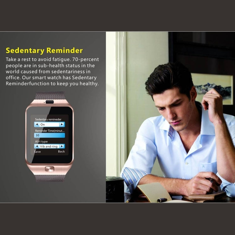 DZ09 1.56 inch Screen Bluetooth 3.0 Android 4.1 OS Above Smart Watch Phone with Bluetooth Call & Call Reminder & Sleep Monitor & Pedometer & Sedentary Reminder & Calendar & SMS & Audio and Video Player & Anti-loss Function(White) - Smart Watches by PMC TechLife | Online Shopping South Africa | PMC TechLife | Buy Now Pay Later Mobicred