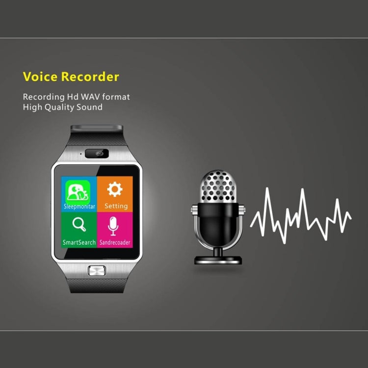 DZ09 1.56 inch Screen Bluetooth 3.0 Android 4.1 OS Above Smart Watch Phone with Bluetooth Call & Call Reminder & Sleep Monitor & Pedometer & Sedentary Reminder & Calendar & SMS & Audio and Video Player & Anti-loss Function(White) - Smart Watches by PMC TechLife | Online Shopping South Africa | PMC TechLife | Buy Now Pay Later Mobicred