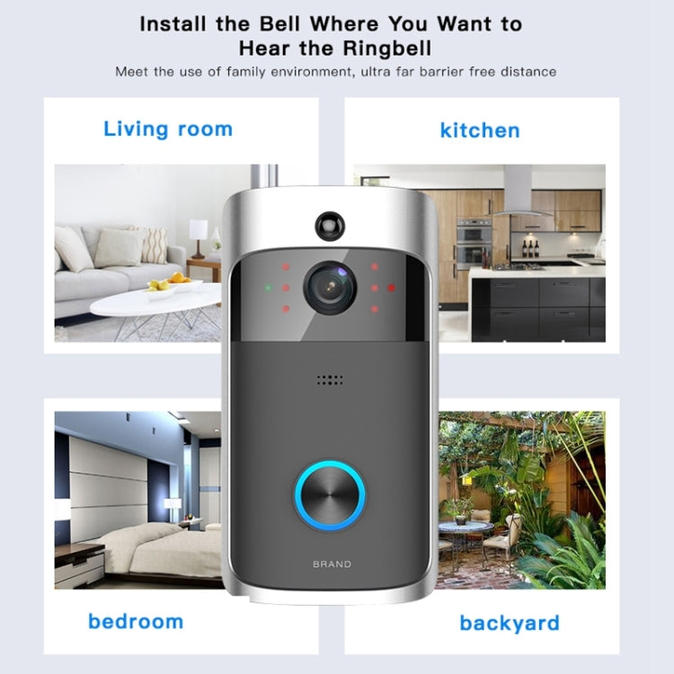 M3 720P Smart WIFI Ultra Low Power Video Visual Doorbell,Support Mobile Phone Remote Monitoring & Night Vision(Black) - free shipping - PMC TechLife - Order now!