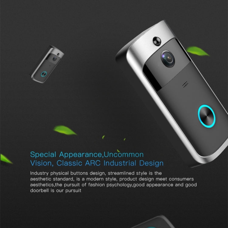 M3 720P Smart WIFI Ultra Low Power Video Visual Doorbell,Support Mobile Phone Remote Monitoring & Night Vision(Black) - free shipping - PMC TechLife - Order now!