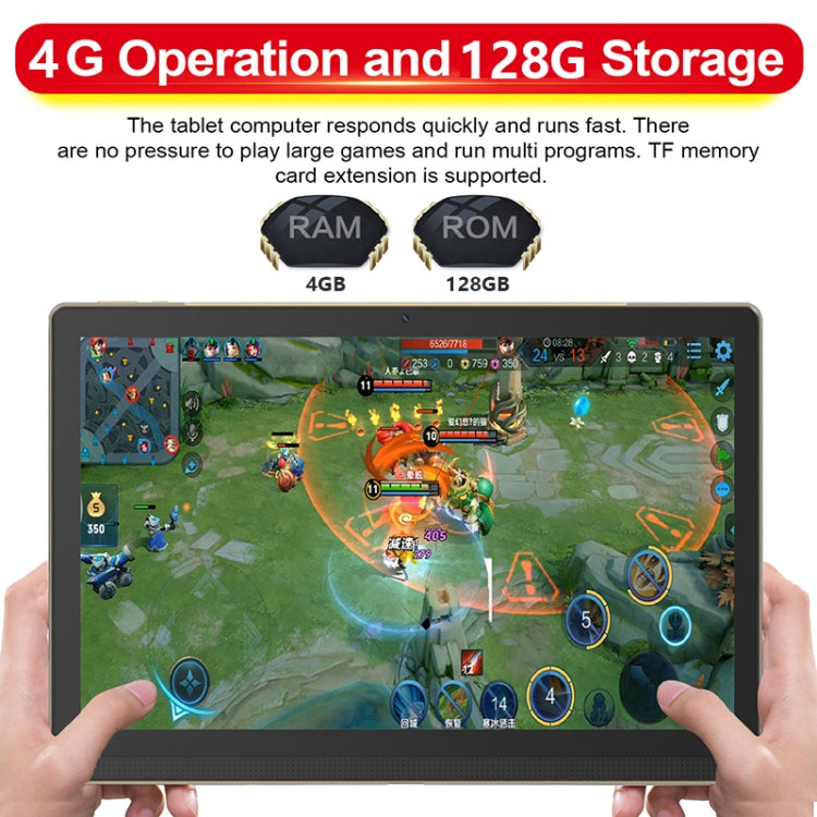 M101 4G LTE Tablet PC, 14.1 inch, 4GB+128GB, Android 8.1 MTK6797 Deca Core 2.1GHz, Dual SIM, Support GPS, OTG, WiFi, BT(Gold) - Others by PMC TechLife | Online Shopping South Africa | PMC TechLife