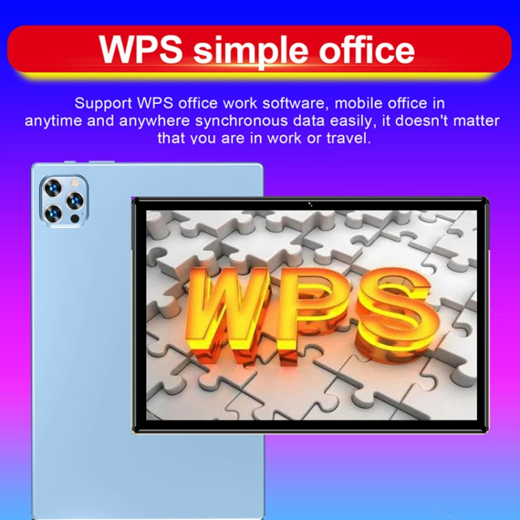 P60 4G Phone Call Tablet PC, 10.1 inch, 4GB+64GB, Android 8.0 MTK6797 Deca Core 2.1GHz, Dual SIM, Support GPS, OTG, WiFi, BT (Blue) - 10.1 inch by PMC TechLife | Online Shopping South Africa | PMC TechLife