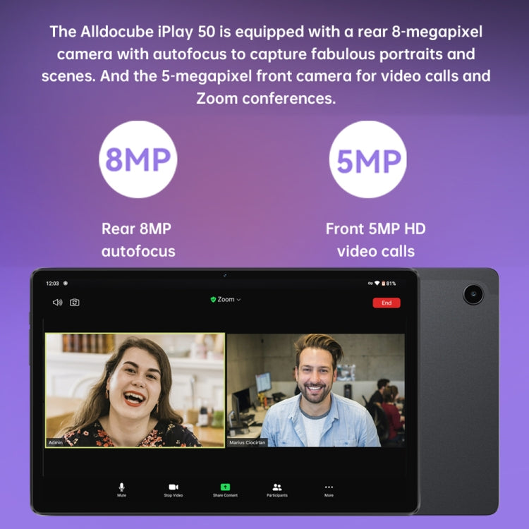 ALLDOCUBE iPlay 50 4G LTE Tablet, 10.4 inch, 6GB+128GB, Android 12 UNISOC T618 Octa Core 2.0GHz, Support GPS & BT & Dual Band WiFi & Dual SIM (Grey) - free shipping - PMC TechLife - Order now!