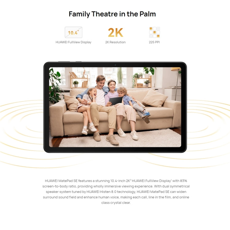 HUAWEI MatePad SE Wi-Fi, 10.4 inch, 6GB+128GB, HarmonyOS 3 Qualcomm Snapdragon 680 Octa Core, Support Dual WiFi / BT, Not Support Google Play(Blue) - free shipping - PMC TechLife - Order now!
