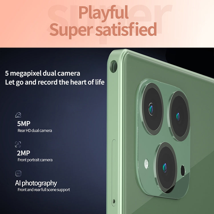 BDF P50 4G LTE Tablet PC, 10.1 inch, 8GB+128GB, Android 12.0 MTK6762 Octa Core, Support Dual SIM & Bluetooth & WiFi, EU Plug(Green) - free shipping - PMC TechLife - Order now!