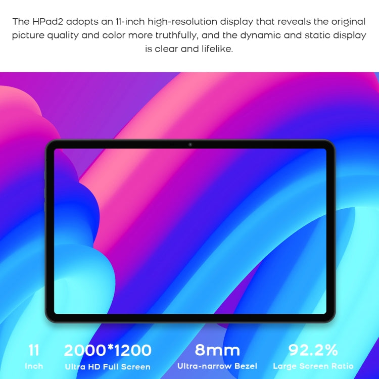 HEADWOLF Hpad2 4G LTE, 10.95 inch, 8GB+256GB, Android 11 Unisoc T618 Octa Core up to 2.0GHz, Support Dual SIM & WiFi & Bluetooth, Global Version with Google Play, US Plug(Space Grey) - free shipping - PMC TechLife - Order now!