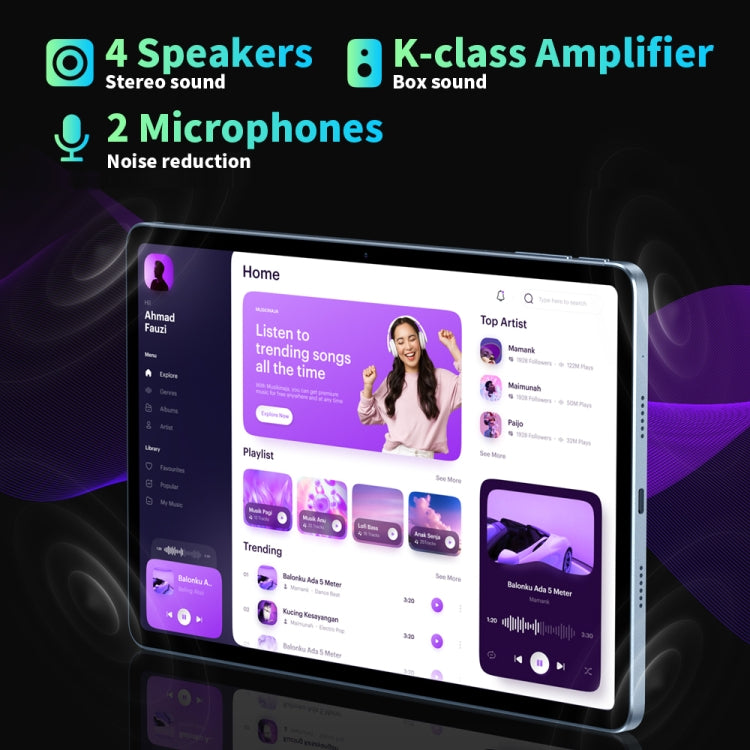 HEADWOLF Hpad1 4G LTE, 10.4 inch, 8GB+128GB, Android 11 Unisoc T618 Octa Core up to 2.0GHz, Support Dual SIM & WiFi & Bluetooth, Global Version with Google Play, US Plug(Grey) - free shipping - PMC TechLife - Order now!