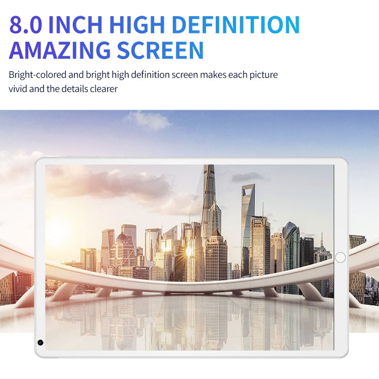 P8 3G Phone Call Tablet PC, 8 inch, 1GB+16GB, Android 5.1 MT6592 Octa Core, Support Dual SIM, WiFi, Bluetooth, GPS, AU Plug (Grey) - 7.0-8.0 inch by PMC TechLife | Online Shopping South Africa | PMC TechLife