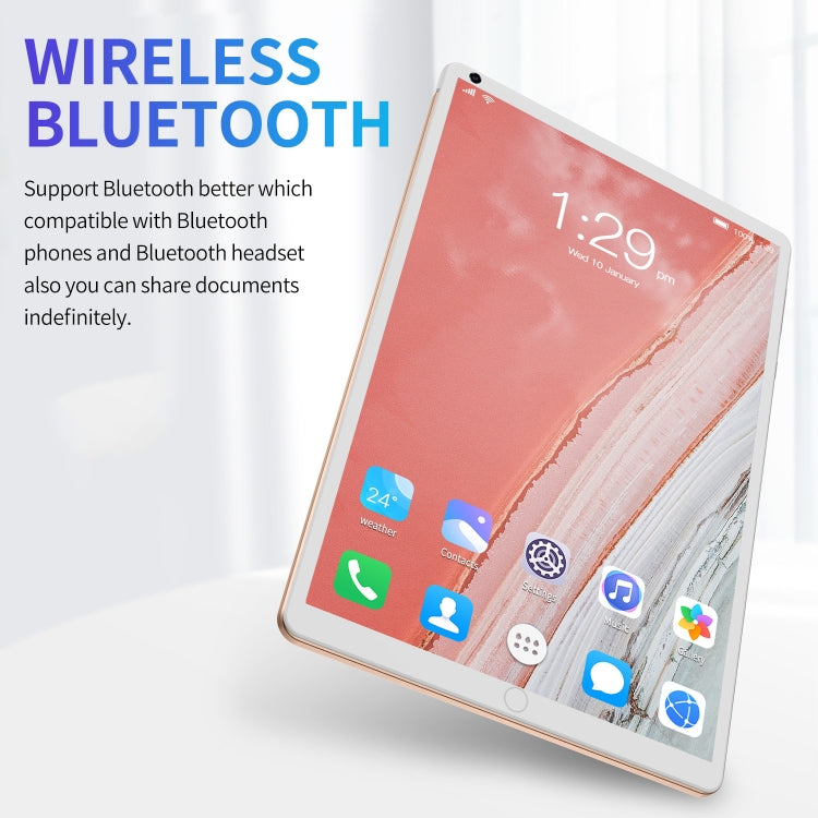 P8 3G Phone Call Tablet PC, 8 inch, 1GB+16GB, Android 5.1 MT6592 Octa Core, Support Dual SIM, WiFi, Bluetooth, GPS, AU Plug (Gold) - 7.0-8.0 inch by PMC TechLife | Online Shopping South Africa | PMC TechLife