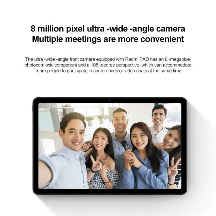 Xiaomi Redmi Pad, 10.6 inch, 4GB+128GB, MIUI Pad 13 OS MediaTek Helio G99 Octa Core up to 2.2GHz, 8000mAh Battery, Support BT WiFi, Not Support Google Play(Silver) - free shipping - PMC TechLife - Order now!