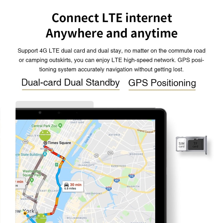 CHUWI Surpad 4G LTE Tablet PC, 10.1 inch, 4GB+128GB, Android 10.0, Helio MT6771V Octa Core up to 2.0GHz, Support Dual SIM & OTG & Bluetooth & Dual Band WiFi, EU Plug (Black+Grey) - free shipping - PMC TechLife - Order now!
