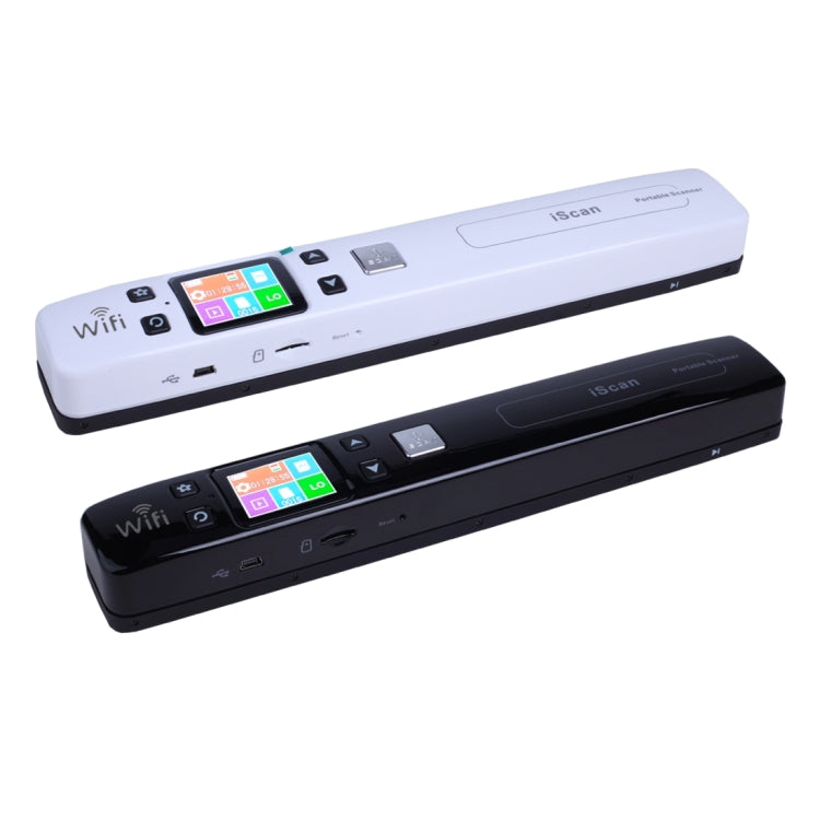 iScan02 WiFi Double Roller Mobile Document Portable Handheld Scanner with LED Display,  Support 1050DPI  / 600DPI  / 300DPI  / PDF / JPG / TF(White) - Portable Scanner by PMC TechLife | Online Shopping South Africa | PMC TechLife