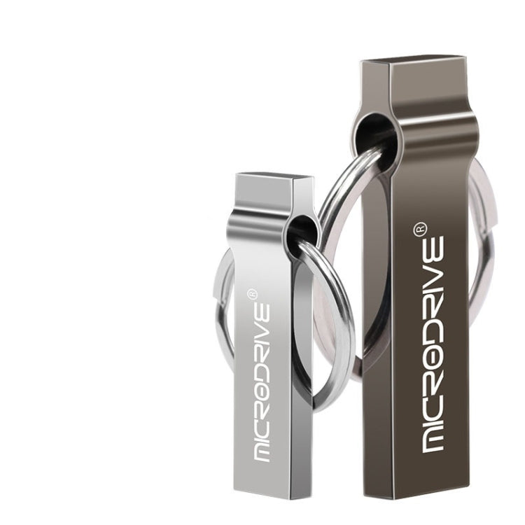 MicroDrive 4GB USB 2.0 Metal Keychain U Disk (Black) - USB Flash Drives by MicroDrive | Online Shopping South Africa | PMC TechLife