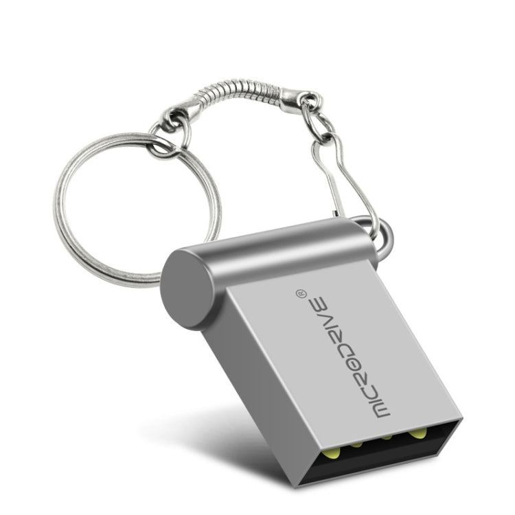 MicroDrive 32GB USB 2.0 Metal Mini USB Flash Drives U Disk (Grey) - USB Flash Drives by MicroDrive | Online Shopping South Africa | PMC TechLife | Buy Now Pay Later Mobicred